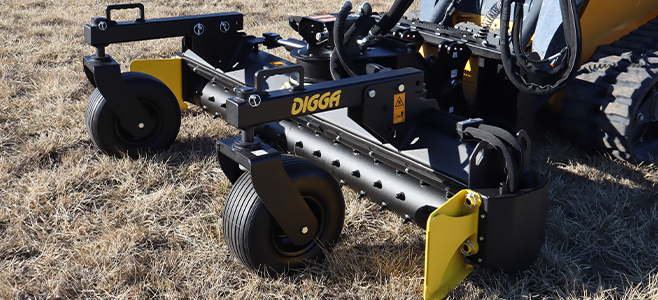 Soil conditioner for skid steer loaders - Digga North America